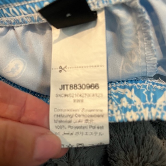 2/$15 Shein Light Blue Paisley Shorts Size Small - Picture 4 of 8